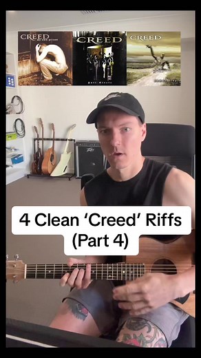 Master Clean 'Creed' Riffs - Guitar Lesson for Beginners