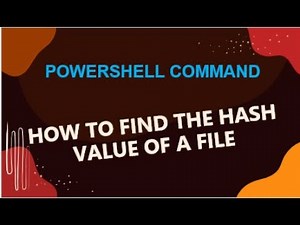 How to find the Hash value of a file