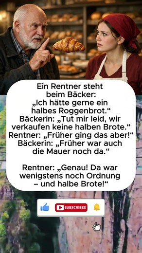 Ein Rentner steht beim Bäcker 🥐🤣
