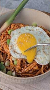 🍜🌶 Meine Udon-Kreation könnte ich jede Woche essen! 🍜🌶 Gochujanglı Udon 🍜🌶 Creamy Gochujang Udon