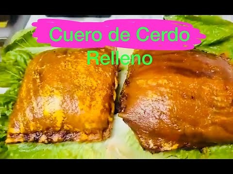 Cuerito de Cerdo Relleno con carne y arroz amarillo