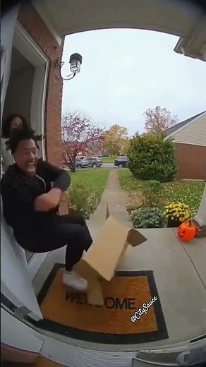 He Jumped Out of an Amazon Box… She Wasn’t Ready