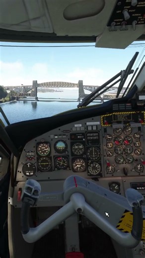 Vancouver Twin Otter VR Under Bridge Flying | Microsoft Flight Simulator #msfs #vr #twinotter