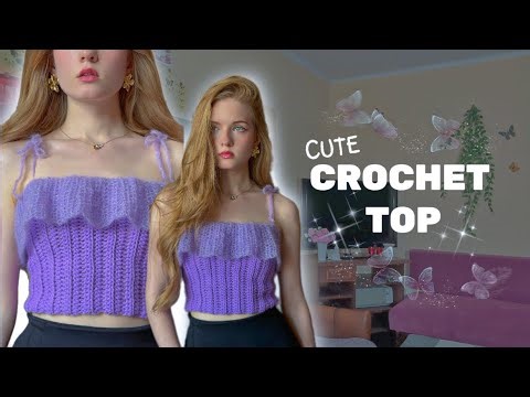cute CROCHET top 🌸/ beginner friendly tutorial