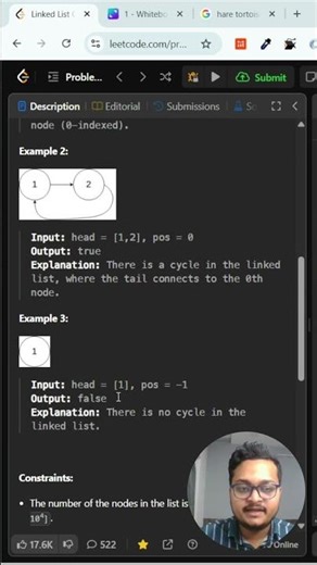 Leetcode 141 - Linked List Cycle (JS)