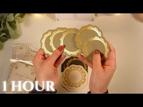 ASMR 1 HOUR | Cozy Unboxing of Beautiful Stationary & Stickers from ‪@lblyxir‬ | No Mid-Roll Ads