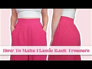 How To Make Trousers with a Half Elastic Waist | Lexi Pattern | Beginner Friendly