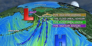 First fall-like storm of the season hits Southcentral with high winds, heavy rain