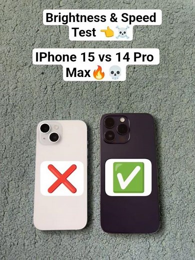 iPhone 15 vs iPhone 14 Pro Max 🔥 Brightness & Speed Test! #shorts #viral