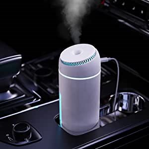 Car Air Fresheners VOVCAMLS Car Diffuser Humidifier Aromatherapy Essential Oil Diffuser USB & Portable & 400ML Capacity for Office Travel Home Vehicle White