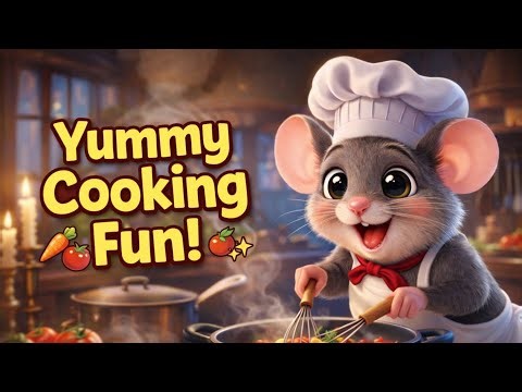 Mimi Mouse Chef | Fun Cooking Rhyme for Kids | Cute 3D Cartoon Song”
