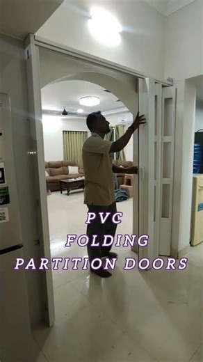 FOLDING PARTITION DOORS ! PVC BY FOLDING DOORS ! Hyderabad Bangalore and Chennai ! #shorts