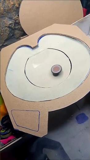 XTREME DASH!💀 Making DIY-Beyblade x standard stadium #beyblade #diy #beybladex #phonk #rizkigameon