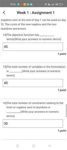 Introduction to Operations Research WEEK 1 KEY NPTEL 2026