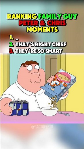 Ranking Top 3 Family Guy Peter & Chris Moments That Actually Makes Me Laugh #familyguy