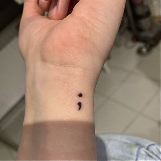 Semicolon Tattoo Ideas: Tiny Wrist & Hidden Semicolon Designs