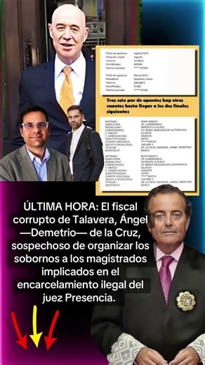 🔴ÚLTIMA HORA: El fiscal corrupto de Talavera, Ángel —Demetrio— de la Cruz, sospechoso…