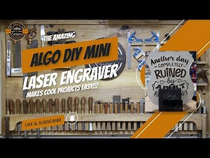 The Algo Laser DIY KIT MINI Laser Engraver in action #laser #woodworking