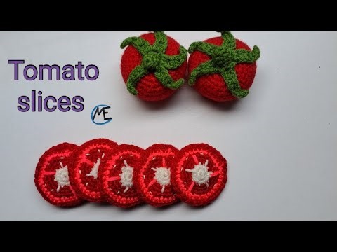 How to crochet Tomato Slices |playfood
