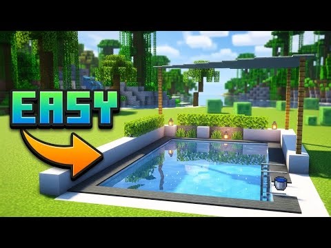 Minecraft Swimming Pool Tutorial 🌊 Easy & Modern Build #minecraft