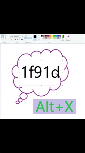 Little Known MS Paint Symbol Shortcut! 🤢😊 || ‪@hasanitofficial‬ || #shorts