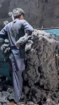 Turning Waste Garments Into Cotton Yarn ♻️🔥 Amazing Recycling Process!