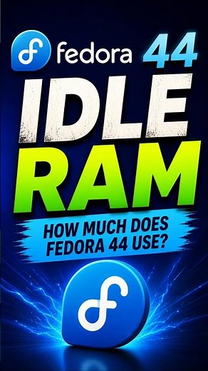 Fedora 44 Idle RAM Test