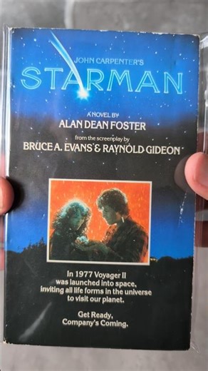 STARMAN novelisation by Alan Dean Foster #movie #booktok #booktube #johncarpenter