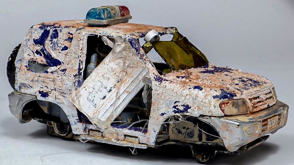 Bringing Back to Life an Abandoned Police Car Left by the Police Department