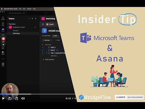 Insider Tip | Connect Microsoft Teams and Asana