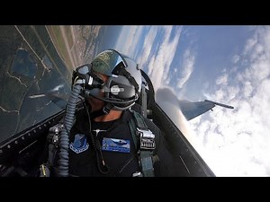 F-16 Cockpit Cam - Arctic Lighting Air Show 2021 - PACAF F-16 Demonstration Team