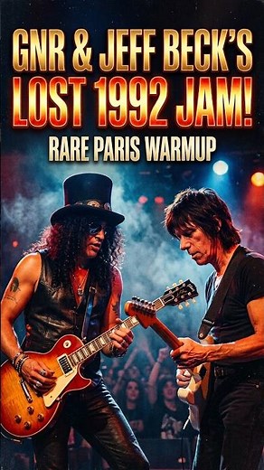 Guns N’ Roses & Jeff Beck’s LOST 1992 Jam! #gunsnroses #jeffbeck #rocknroll #guitarist