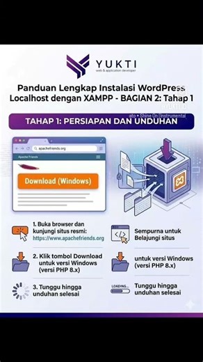 Cara install WordPress di localhost #elementor #coding #website #website
