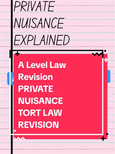 A Level Law Revision: Private Nuisance Explained