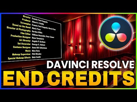Create Cinematic End Credits in DaVinci Resolve for Free!