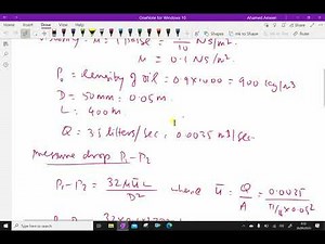 Fluid mechanics : - (Flow of viscous fluid through circular pipe; Solving problem) - 132.
