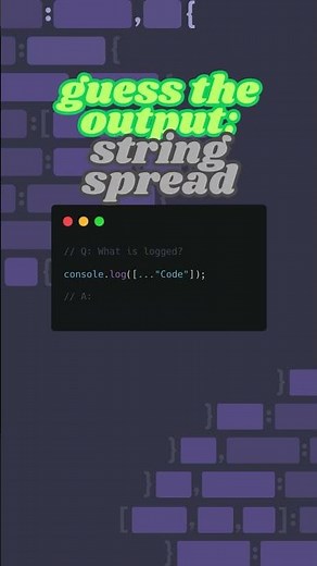 What happens when you spread a string in JavaScript?