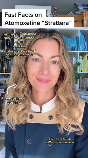 Some quick tips on Atomoxetine in ADHD! Not medical advice just education. All opinions are my own and not my employer. #adhd #adhdinwomen #adhdtips #psychiatry #childpsychiatrist #medicineexplained