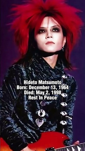 Hideto Matsumoto : The Guitarist Who Revolutionized Japanese Rock #youtubeshorts #ytshorts #rip