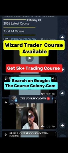 Wizard Trader Course Leaked || Basic to Advance || #wizardtrader #trading #shorts #youtubeshorts
