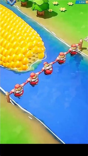 Epic Corn Bridge Crossing in Strategy Game!😱🌽🚧 | Satisfying Gameplay #Shorts