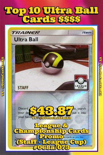 Top 10 RAREST & Most EXPENSIVE Ultra Ball Pokémon Cards EVER! (You Won’t Believe #1) #pokemon #top10