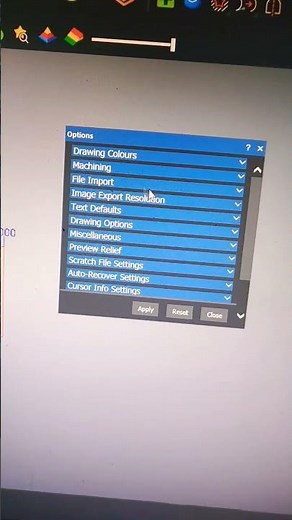 Reset ArtCam settings #artcam #tutorial #cnc