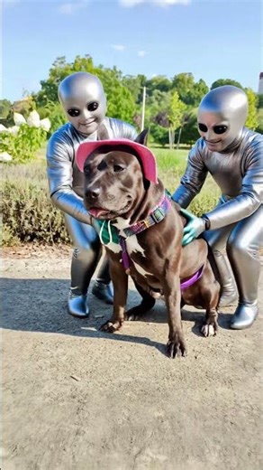 Aliens Abduct Party Dog in Broad Daylight—Hat and All! Hilarious UFO Encounter #catlab