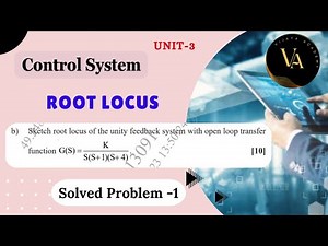 Solved Problem -1 | Root locus | Control System | Vijaya Academy |