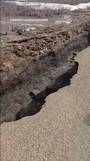 Saskatchewan highway collapses, swallows vehicle