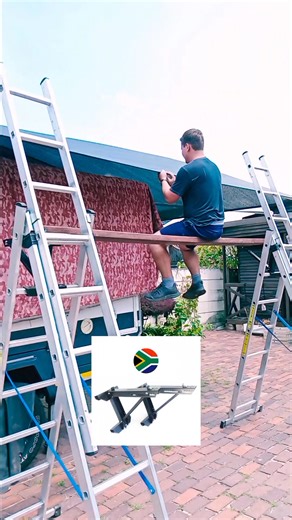 For getting up to those high places at home... order your set of Ladder Jacks and get up there! 🪜 😊 🪜 Price at the end of this short video. Whatsapp 068 517 9176 #ladderjack #scaffolding #homeimprovementprojects #diy #diyprojects #ad | Trevor Sturgess