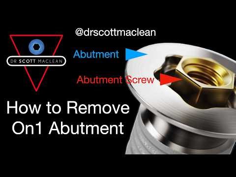 How to remove an On1 Abutment in the lower anterior