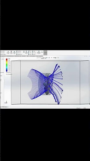 SolidWorks Flow Simulation #simulation #fanblade #drawing #solidworks #3danimation #flowsimulation