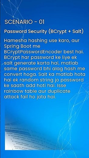 Password Security (BCrypt + Salt) #shorts #youtubeshorts #viral